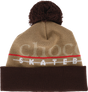 CHOCOLATE BAR POM-POM BEANIE GREY/BROWN
