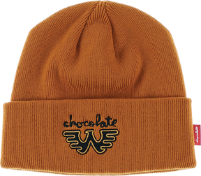CHOCOLATE WAYLON W TIGHT CUFF BEANIE ORANGE