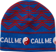 CALL ME 917 SNOWFLAKE BEANIE BLUE