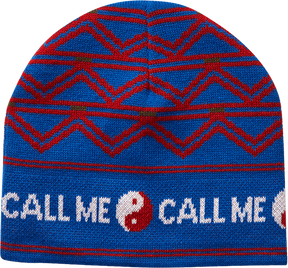 CALL ME 917 SNOWFLAKE BEANIE BLUE