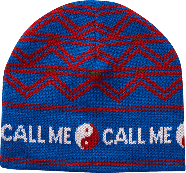 CALL ME 917 SNOWFLAKE BEANIE BLUE