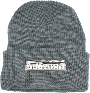 DOGTOWN FLAG PATCH BEANIE HEATHER GREY