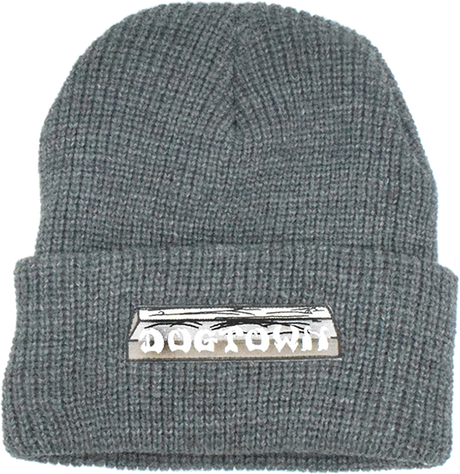 DOGTOWN FLAG PATCH BEANIE HEATHER GREY