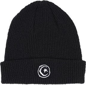FOUNDATION STAR & MOON BEANIE BLACK