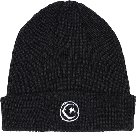 FOUNDATION STAR & MOON BEANIE BLACK