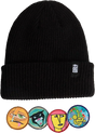GIRL LEGENDS HEADS PATCH BEANIE BLACK