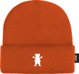 GRIZZLY OG BEAR EMBROIDERED BEANIE ORANGE