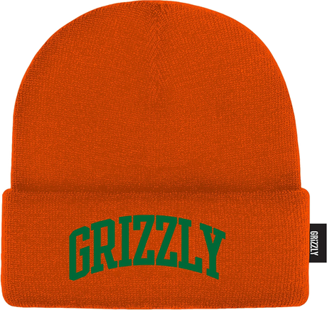 GRIZZLY PURVEYOR BEANIE ORANGE