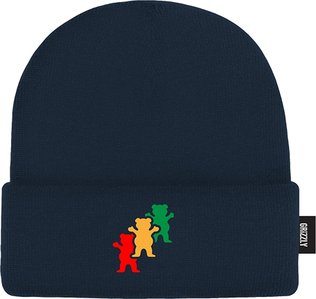 GRIZZLY TRINITY BEANIE NAVY