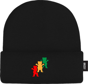 GRIZZLY TRINITY BEANIE BLACK