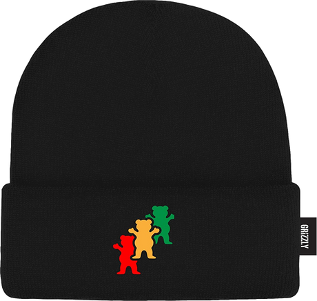 GRIZZLY TRINITY BEANIE BLACK