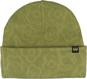 KROOKED FLOWERS EYES CLIP BEANIE OLIVE