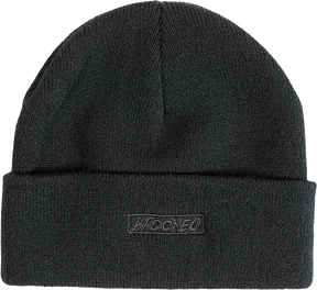 KROOKED MOONSMILE SCRIPT BEANIE BLK/BLK