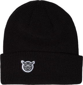 PIG HEAD DOCK BEANIE BLACK