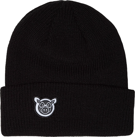 PIG HEAD DOCK BEANIE BLACK