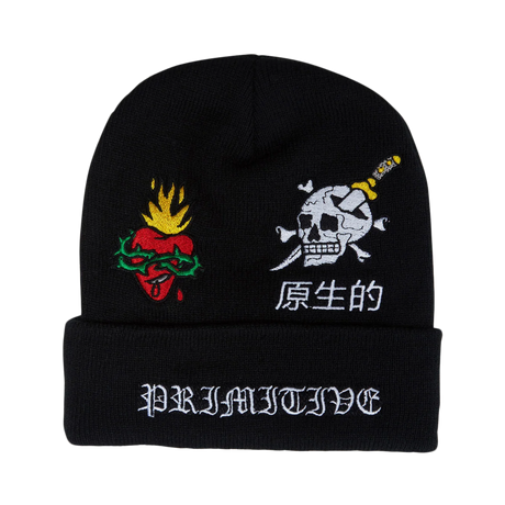 PRIMITIVE OUTSIDER BEANIE BLACK