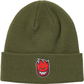 SPITFIRE BIGHEAD FILL CUFF BEANIE OLIVE/RED