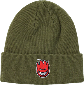 SPITFIRE BIGHEAD FILL CUFF BEANIE OLIVE BLACK RED
