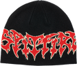 SPITFIRE DEMON SCRIPT SKULLY BEANIE BLACK/RED/CREAM