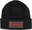 SPITFIRE GAS MASK SCRIPT CUFF BEANIE BLACK
