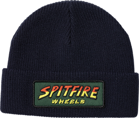 SPITFIRE HELL HOUNDS SCRIPT PATCH CUFF BEANIE NAVY
