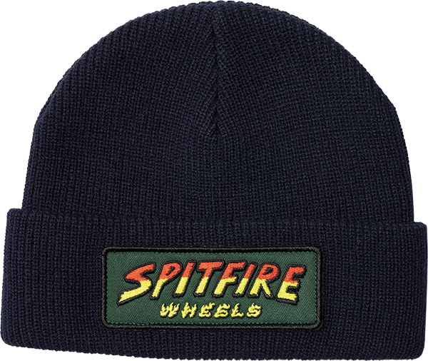 Spitfire Hell Hounds Patch Cuff Beanie Navy OneSize