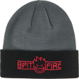 SPITFIRE LTB ARCH BGHD SCRPT CUFF BEANIE CHR BLACK RED