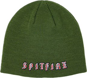 SPITFIRE OLD E BEANIE OLIVE/RED