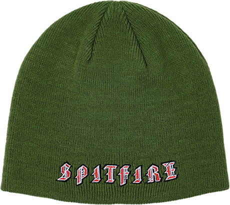 SPITFIRE OLD E BEANIE OLIVE/RED