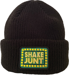 SHAKE JUNT BOX LOGO PATCH BEANIE BLK