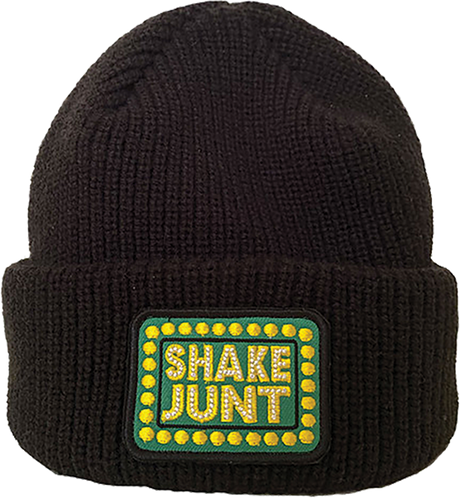 SHAKE JUNT BOX LOGO PATCH BEANIE BLK