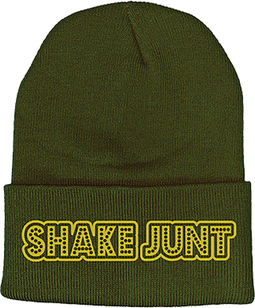 SHAKE JUNT STRETCH LOGO BEANIE GREEN