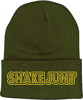 SHAKE JUNT STRETCH LOGO BEANIE GREEN