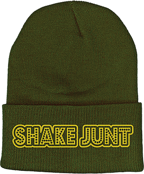 SHAKE JUNT STRETCH LOGO BEANIE GREEN