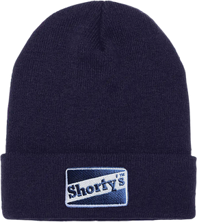 SHORTY'S ORIGINAL NAVY LOGO CUFF BEANIE NAVY