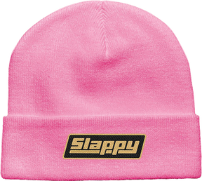 SLAPPY OG LOGO BEANIE PINK