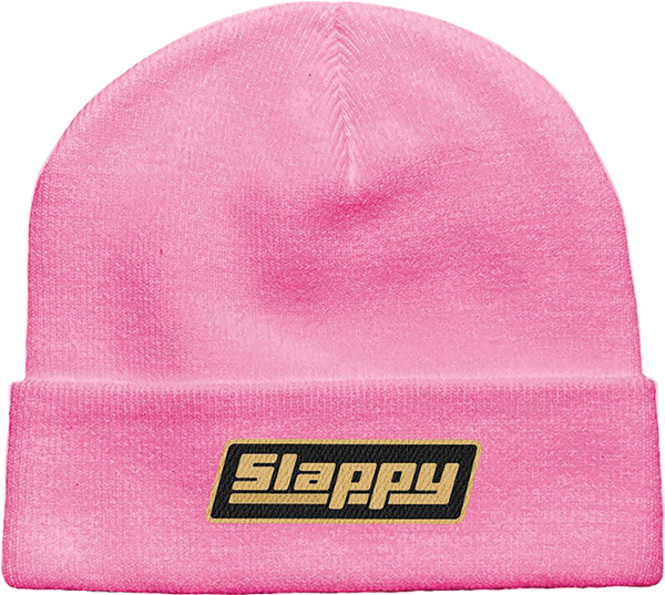 SLAPPY OG LOGO BEANIE PINK