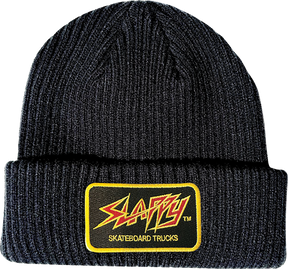 SLAPPY THROWBACK PATCH BEANIE BLACK