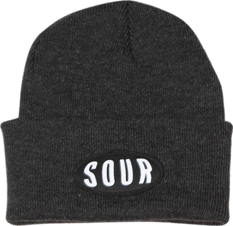 SOUR GM BEANIE CHARCOAL GREY