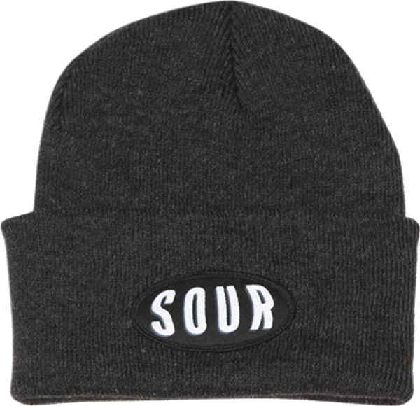 SOUR GM BEANIE CHARCOAL GREY