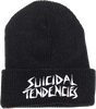 SUICIDAL EMBROIDERED ST OG LOGO BEANIE BLACK