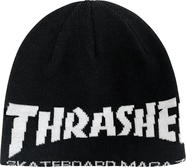 THRASHER SKATE MAG SKULLY BEANIE BLACK