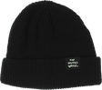 THE HEATED WHEEL STACKED BEANIE BLACK