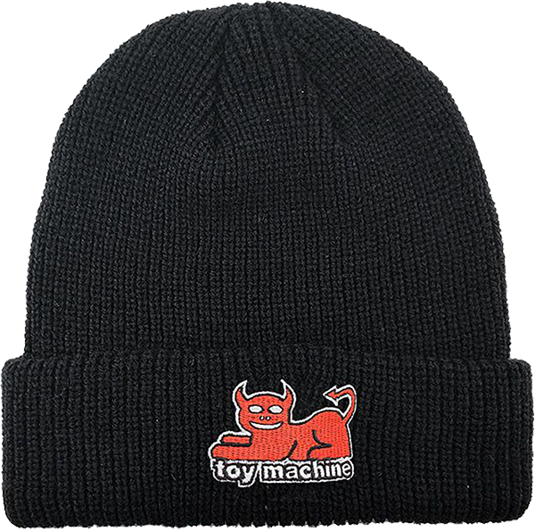 TOY MACHINE DEVIL CAT DOCK BEANIE BLACK