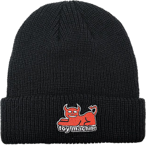 TOY MACHINE DEVIL CAT DOCK BEANIE BLACK