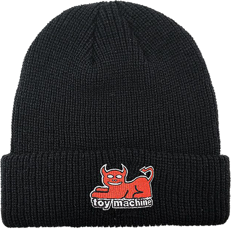 TOY MACHINE DEVIL CAT DOCK BEANIE BLACK