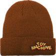 TOY MACHINE HIROTEXT DOCK BEANIE BROWN