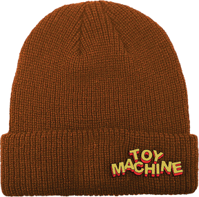 TOY MACHINE HIROTEXT DOCK BEANIE BROWN