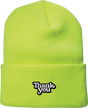 THANK YOU LOGO BEANIE SAFETY GREEN