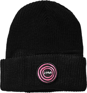 UMA BULLSEYE BEANIE BLACK/PINK